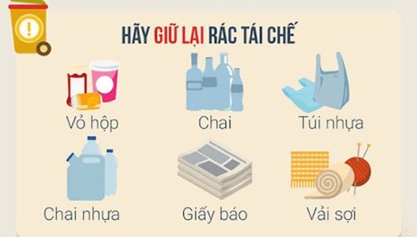 Rác không tái chế gồm những loại nào?
