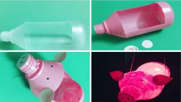 Cách làm lồng đèn hình con heo xinh xắn
