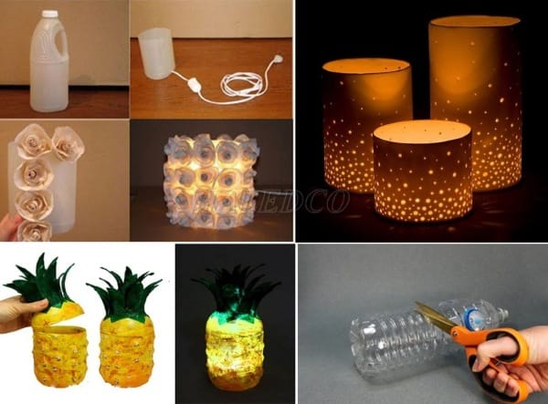 Cách làm lồng đèn từ chai nhựa hình bầu dục