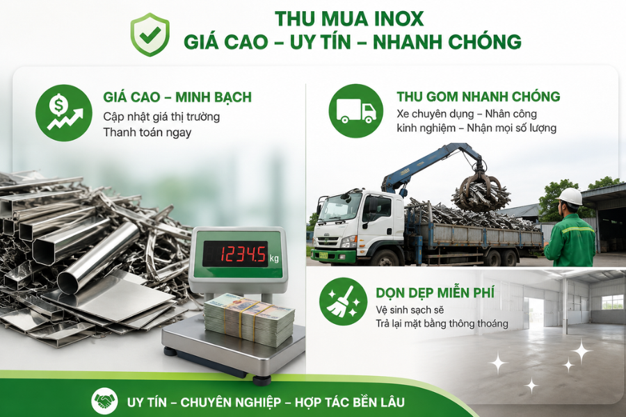 Thu mua phế liệu inox Thành Long
