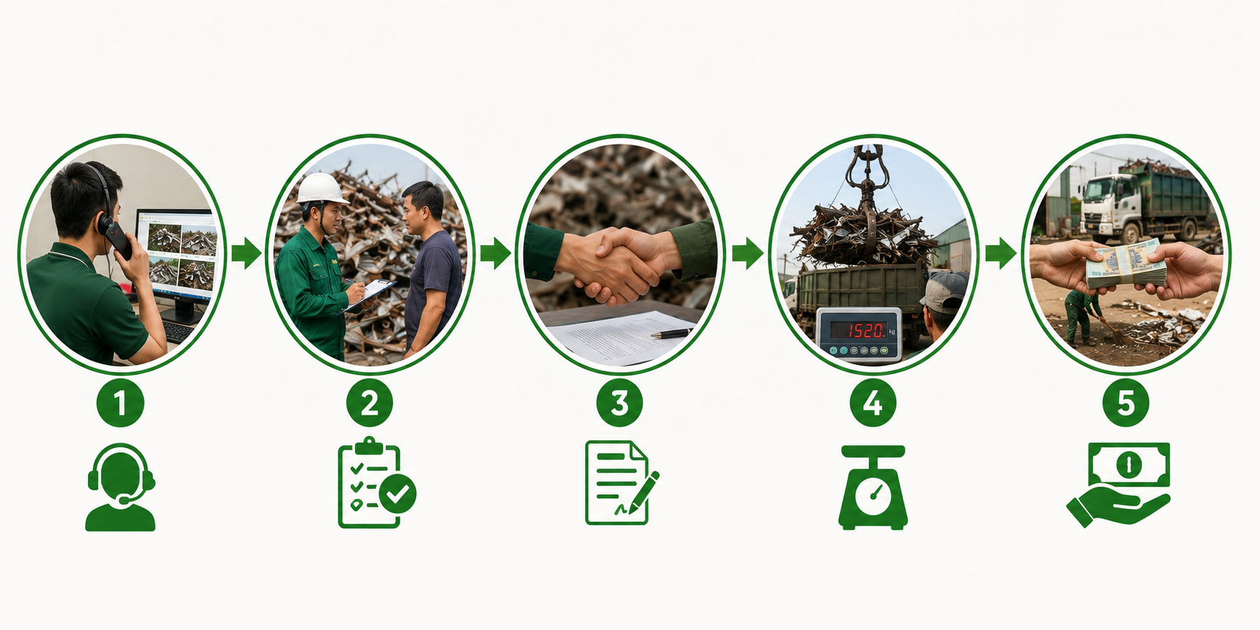 Quy trình thu mua phế liệu chuyên nghiệp
