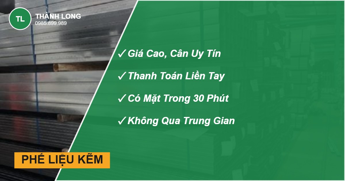 Thu mua phế liệu kẽm giá cao, cân đúng, trả tiền ngay - Thành Long