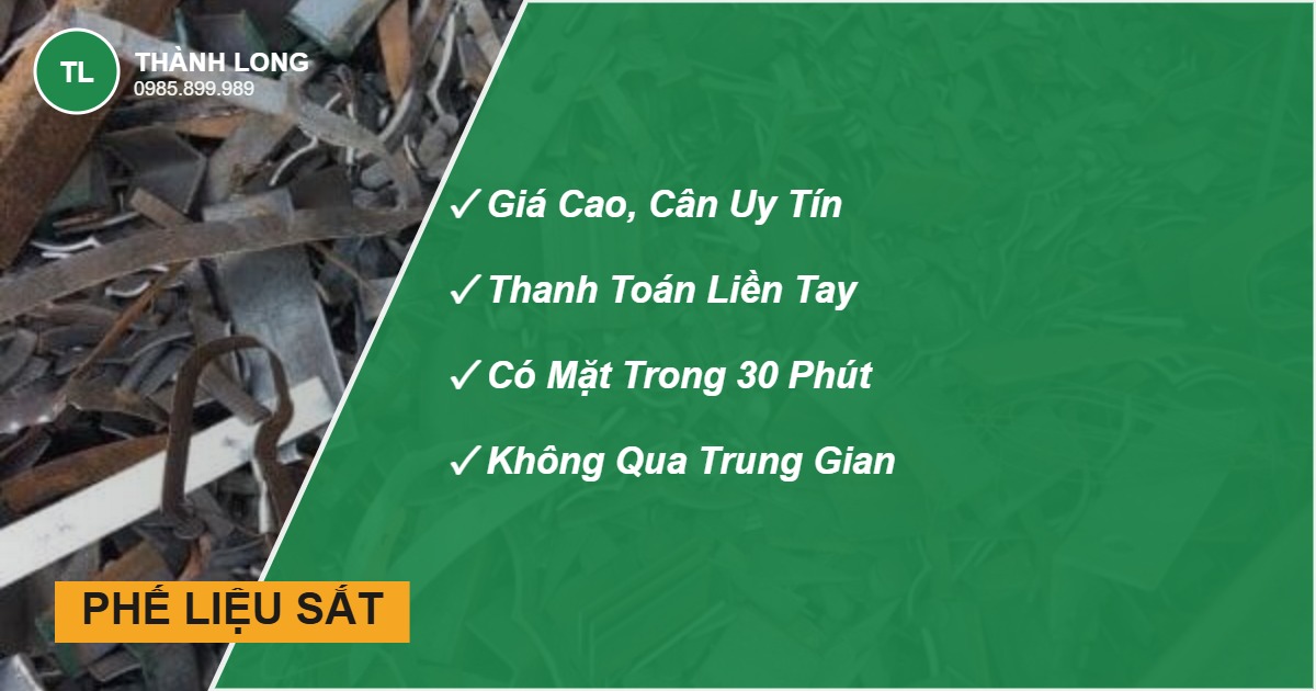 Thu mua phế liệu sắt giá cao, cân đúng, trả tiền ngay - Thành Long