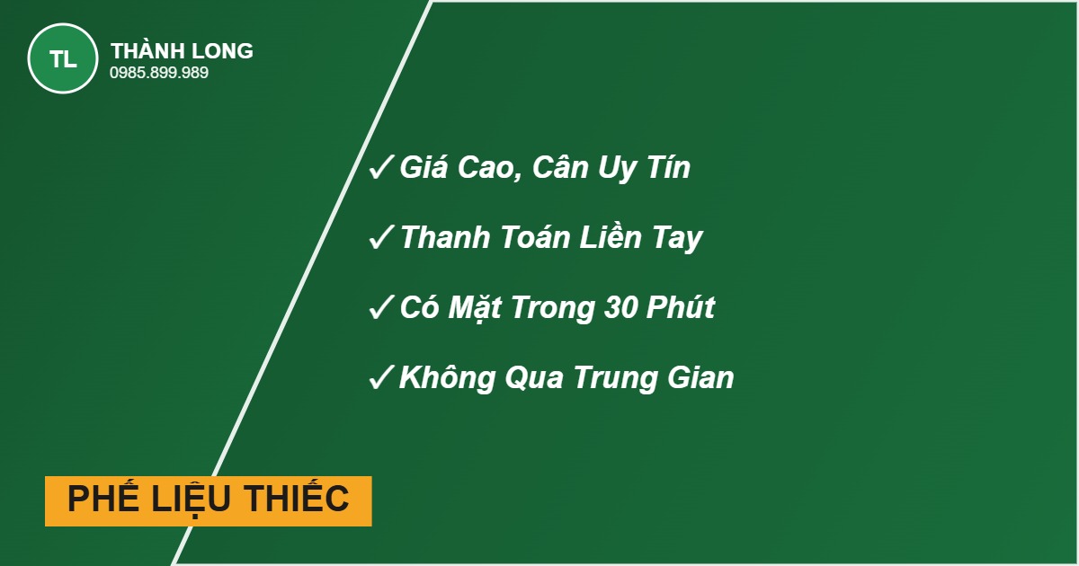 Thu mua phế liệu thiếc giá cao, cân đúng, trả tiền ngay - Thành Long